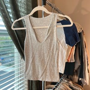 Skims Cotton Sleep Split Neck Tank